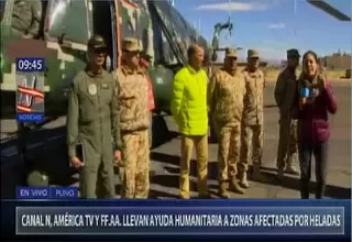 Canal N, América TV y FF.AA. llegan a Puno para entregar ayuda humanitaria 