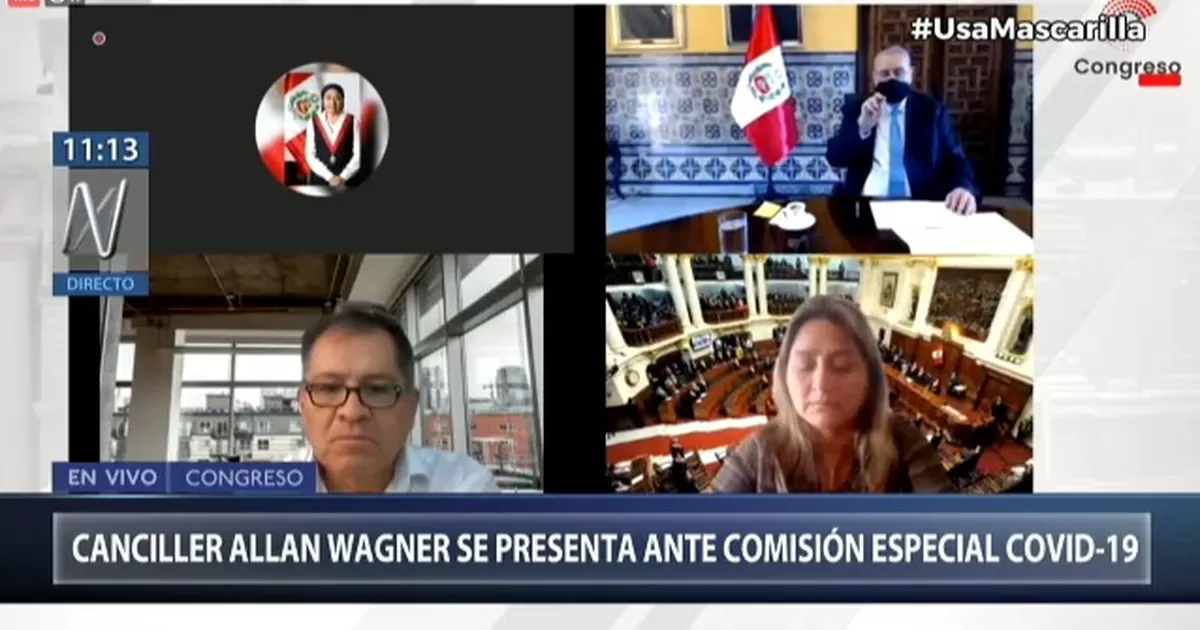 Canciller Allan Wagner respondió ante la Comisión Especial COVID-19 Canciller Allan Wagner respondió ante la Comisión Especial COVID-19