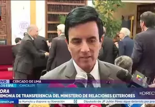 Canciller Carlos Espá anuncia que Perú se incorporará al Escudo de las Américas contra el crimen transnacional