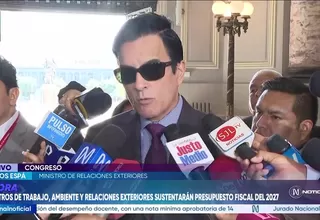 Canciller Carlos Espá descarta que Escudo de las Américas enfrente a Perú con China