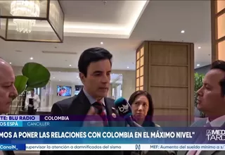 Canciller Carlos Espá: Perú y Colombia nombrarán embajadores