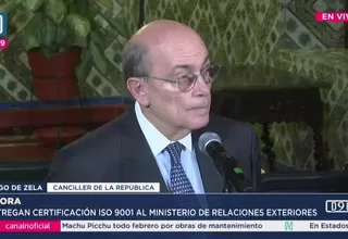 Canciller Hugo de Zela: Presidente Jerí colaborará con investigaciones en su contra