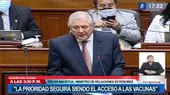 Canciller Óscar Maúrtua: "La prioridad seguirá siendo el acceso a las vacunas" - Noticias de oscar-maurtua