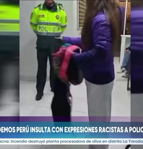 Candidata de Podemos Perú lanza insultos racistas a policías