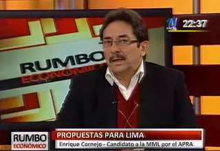 Candidato del APRA a la MML continuaría obras de la reforma del transporte