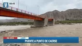 Cañete: Puente Concón a punto de derrumbarse tras crecida de caudal de río - Noticias de rio