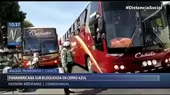 Cerro Azul: Transportistas dificultan tránsito vehicular en la Panamericana Sur - Noticias de cerro-pasco