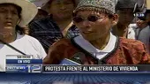 Cantagallo: pobladores protestan frente al Ministerio de Vivienda - Noticias de cantagallo