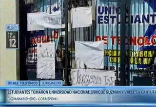 La Cantuta: estudiantes tomaron la universidad exigiendo validación de elecciones