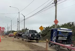Caos en acceso al puente de Tumbes por obra inconclusa