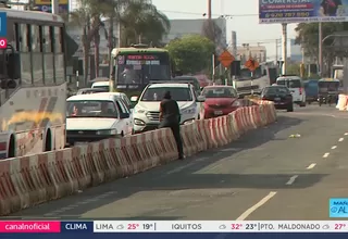 Caos tras desvío vehicular por obras del Metro de Lima