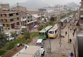 Incendio en El Agustino: caos vehicular en San Juan de Lurigancho