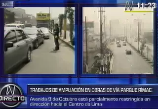 Caos y congestión vehicular tras cierre de av. 9 de Octubre en SJL