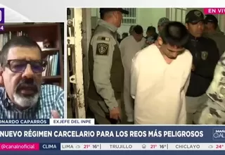 Caparrós: Penal Ancón I fue diseñado para régimen de alta contención