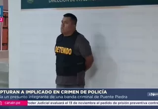 Capturan a tercer implicado en crimen del alférez PNP Escobedo