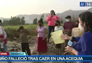 Carabayllo: Niño murió tras caer a una acequia