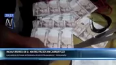 Carabayllo: policía incautó más de S/400 mil en billetes falsificados - Noticias de billetes