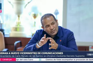 Carlo Renato de los Santos es viceministro de Comunicaciones