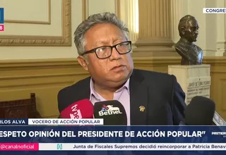 Carlos Alva minimiza acusaciones contra Raúl Doroteo