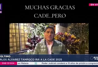 Carlos Álvarez rechaza participar en CADE 2025
