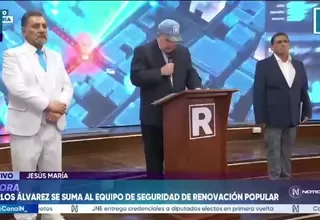 Carlos Álvarez se suma al equipo de seguridad de Renovación Popular