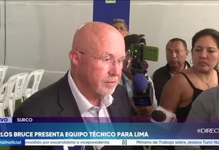 Carlos Bruce critica decisión del JEE y afirma que elección debe respetar las reglas