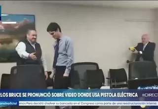 Carlos Bruce responde tras difusión de video donde usa pistola eléctrica sobre asesor