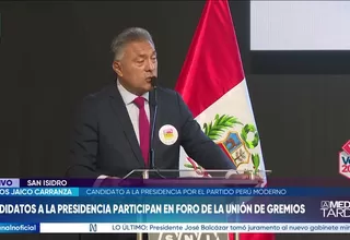 Carlos Jaico propone tren trasandino y reforma de la PNP