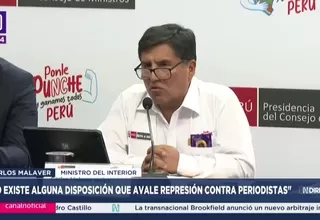 Carlos Malaver: No hay orden para agredir a periodistas