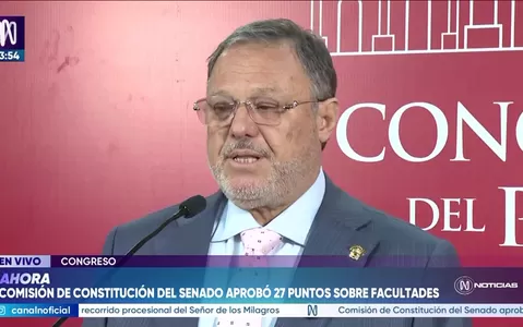 Carlos Mesía destaca consenso en Comisión de Constitución tras aprobación de 27 puntos de facultades legislativas