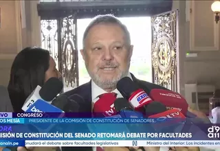 Carlos Mesía: Dictamen sobre facultades legislativas se debatiría el lunes en el Pleno del Senado