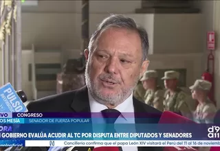 Carlos Mesía plantea que el TC resuelva controversia entre el Senado y la Cámara de Diputados por facultades delegadas