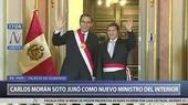 Carlos Morán Soto juró como ministro del Interior - Noticias de mauro-camoranesi