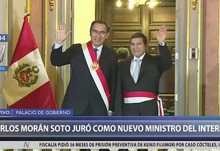 Carlos Morán Soto juró como ministro del Interior