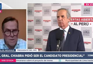 Carlos Neuhaus: Chiabra comparte los mismos valores del PPC