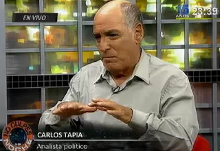 Carlos Tapia: “Al Gobierno no le conviene que Pedro Cateriano sea Jefe del Gabinete”