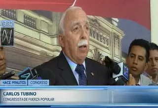 Tubino defiende proyecto que penaliza delito contra la libertad religiosa