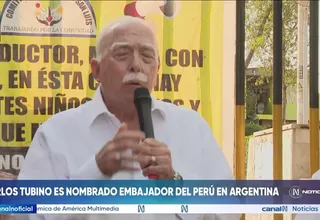 Carlos Tubino es designado embajador del Perú en Argentina