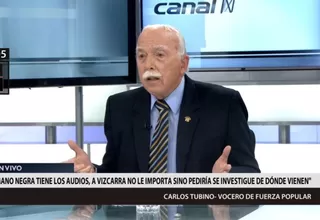 Carlos Tubino: “Hay todo un complot contra Fuerza Popular”