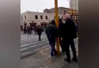 Carlos Tubino recibió insultos mientras se desplazaba por la Av. Abancay