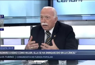 Carlos Tubino sobre Keiko Fujimori: Como ser humano se ha enriquecido en la cárcel