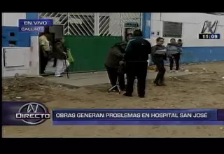 Carmen de la Legua: obras en exteriores de hospital exponen a pacientes