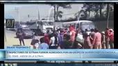 Carretera Central: transportistas informales agreden a inspectores de Sutran - Noticias de vendedores-informales