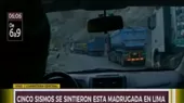 Matucana: Carretera Central bloqueda tras registrarse 5 sismos - Noticias de matucana