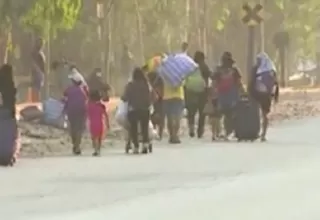 Huaycán: Caminantes siguen esperando ser trasladados a regiones de la selva