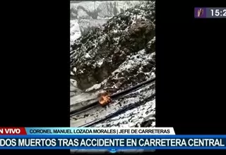 Carretera Central: Dos muertos y tres heridos tras accidente vehicular