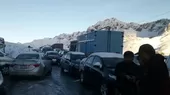 Carretera Central: reabren vía tras intensa nevada en la zona de Ticlio - Noticias de ticlio