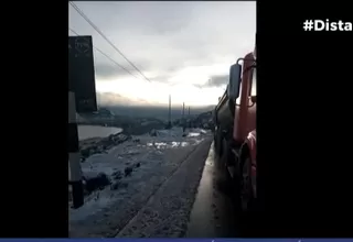 Carretera Central: Tránsito vehicular en la zona alta de Ticlio se restablece progresivamente