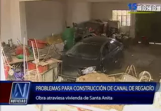 Santa Anita: casas se interponen en ruta de construcción de canal de regadío 