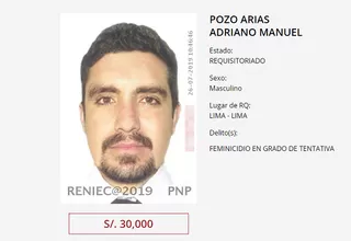 Caso Arlette Contreras: ofrecen S/30 mil de recompensa por Adriano Pozo